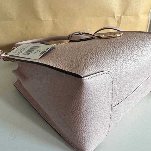 MICHAEL KORS Mercer Medium Pebbled Leather Crossbody Bag Pink - Picture 13 of 16